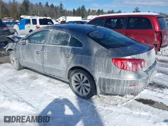 2012 Volkswagen CC Sport PZEV with VIN WVWNP7AN1CE513589, listed as a IAAI auction lot 41571090 with 166,772 mi miles. Bid and sale history available at carsss.com. Image 3.