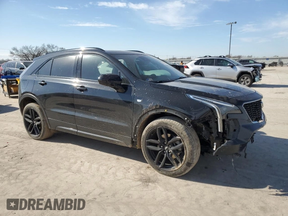 2020 Cadillac XT4 FWD Sport with VIN 1GYFZER49LF024652, listed as a Copart auction lot 46231255 with 87,567 mi miles and Salvage title. Bid and sale history available at DreamBid. Image 4.