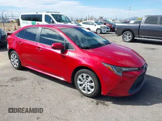 2021 Toyota Corolla LE with VIN JTDEPMAE7MJ133972, listed as a IAAI auction lot 41903179 with 91,680 mi miles. Bid and sale history available at carsss.com. Image 1.