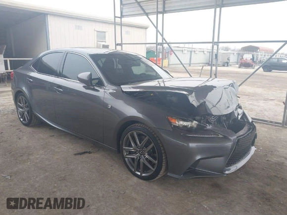 2016 Lexus IS 200t with VIN JTHBA1D21G5035570, listed as a IAAI auction lot 41593624 with 105,100 mi miles and . Bid and sale history available at carsss.com. Image 1.
