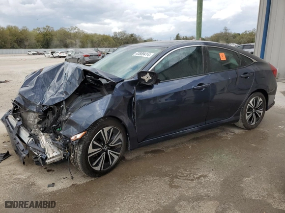 2016 Honda Civic Sedan EX-T with VIN 19XFC1F36GE043462, listed as a Copart auction lot 42859414 with 0 mi miles and Salvage Title. Bid and sale history available at carsss.com. Image 1.