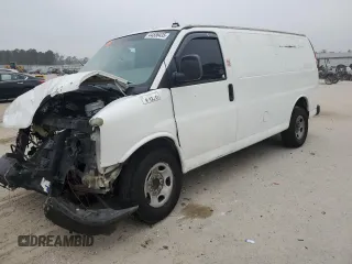 2011 Chevrolet Express Cargo with VIN 1GCWGFCA0B1169848, listed as a Copart auction lot 44536435 with Not Provided miles and Salvage Title. Bid and sale history available at carsss.com. Image 1.