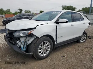2020 Chevrolet Equinox LT with VIN 2GNAXJEV3L6194164, listed as a Copart auction lot 59557085 with 56,389 mi miles and Salvage title. Bid and sale history available at DreamBid. Image 1.