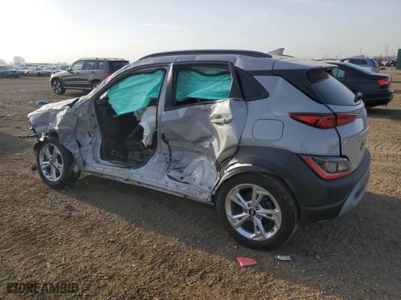 2022 Hyundai Kona SEL with VIN KM8K62AB3NU827263, listed as a Copart auction lot 49797015 with 0 mi miles and Salvage Title. Bid and sale history available at carsss.com. Image 2.