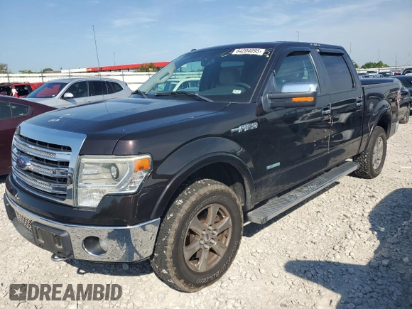2013 Ford F-150 XL with VIN 1FTFW1ET8DKE61054, listed as a Copart auction lot 64204095 with 124,924 mi miles and Salvage title. Bid and sale history available at DreamBid. Image 1.
