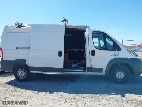 2018 Ram ProMaster Cargo Van with VIN 3C6TRVDG9JE148879, listed as a IAAI auction lot 41803582 with 235,110 mi miles. Bid and sale history available at carsss.com. Image 14.