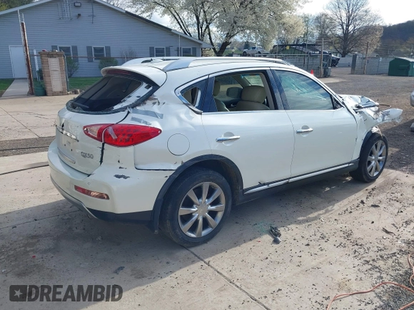 2017 Infiniti QX50 with VIN JN1BJ0RR6HM402572, listed as a IAAI auction lot 42045060 with 44,295 mi miles. Bid and sale history available at carsss.com. Image 4.
