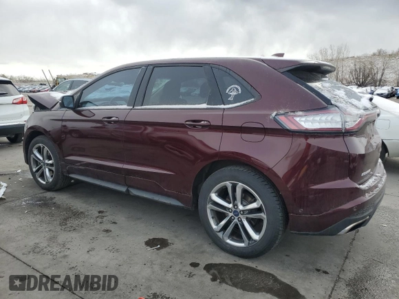 2017 Ford Edge Sport with VIN 2FMPK4AP3HBB42604, listed as a Copart auction lot 49796355 with 126,347 mi miles and Salvage Title. Bid and sale history available at carsss.com. Image 2.