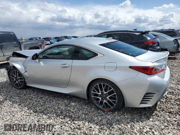 2015 Lexus RC 350 F Sport with VIN JTHSE5BC1F5002106, listed as a Copart auction lot 48820535 with 72,894 mi miles and Salvage title. Bid and sale history available at DreamBid. Image 2.