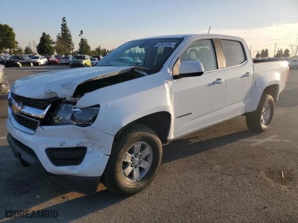 2019 Chevrolet Colorado 2WD Work Truck with VIN 1GCGSBEA8K1212678, listed as a Copart auction lot 82923394 with 81,697 mi miles and Salvage Title. Bid and sale history available at carsss.com. Image 1.