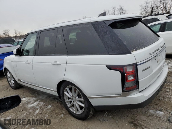 2017 Land Rover Range Rover with VIN SALGR2FV0HA358281, listed as a Copart auction lot 41411775 with 109,357 mi miles and Clean title. Bid and sale history available at DreamBid. Image 2.