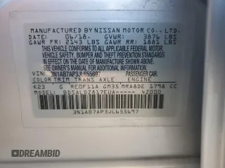 2018 Nissan Sentra SV with VIN 3N1AB7AP3JL655697, listed as a Copart auction lot 48708675 with 111,175 mi miles and Salvage Title. Bid and sale history available at carsss.com. Image 12.