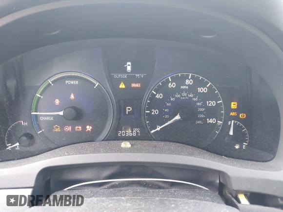 2010 Lexus RX 450h with VIN JTJBC1BA1A2407503, listed as a IAAI auction lot 42350836 with 203,687 mi miles and . Bid and sale history available at DreamBid. Image 7.