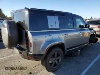 2023 Land Rover Defender X-Dynamic SE with VIN SALE27EU7P2225740, listed as a Copart auction lot 88372285 with 13,408 mi miles and Salvage Title. Bid and sale history available at DreamBid. Image 3.