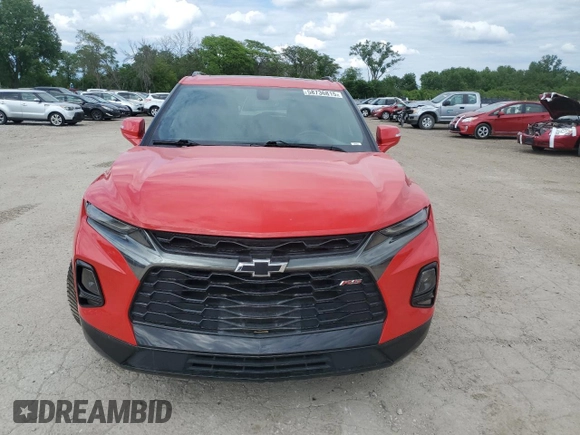 2020 Chevrolet Blazer RS z VIN 3GNKBKRS8LS573512, wystawiony jako Copart lot #58736815 z przebiegiem Nie podano mil oraz Szkoda całkowita • Salvage title. Historia ofert i sprzedaży dostępna na DreamBid. Obrazek 5.