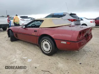 1987 Chevrolet Corvette with VIN 1G1YY3181H5121760, listed as a Copart auction lot 74564344 with 0 mi miles and Salvage Title. Bid and sale history available at carsss.com. Image 2.