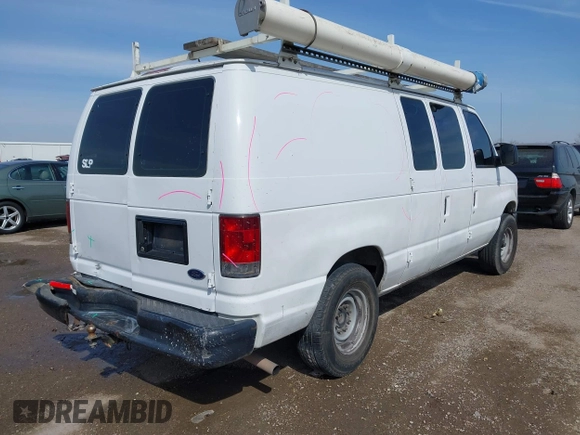 2013 Ford Econoline Cargo Commercial with VIN 1FTNE1EW6DDA38244, listed as a IAAI auction lot 41577325 with 280,007 mi miles and . Bid and sale history available at carsss.com. Image 4.