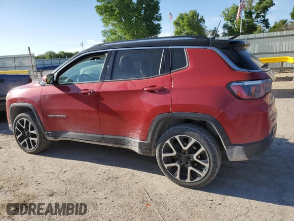 2018 Jeep Compass Limited with VIN 3C4NJDCB0JT144305, listed as a Copart auction lot 54834825 with 202,781 mi miles and Salvage title. Bid and sale history available at DreamBid. Image 2.