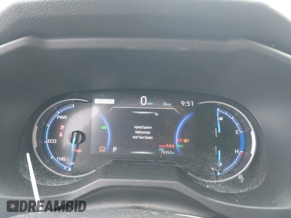 2022 Toyota RAV4 Hybrid XSE with VIN JTME6RFV7ND530526, listed as a IAAI auction lot 42175133 with 70,353 mi miles and . Bid and sale history available at DreamBid. Image 7.