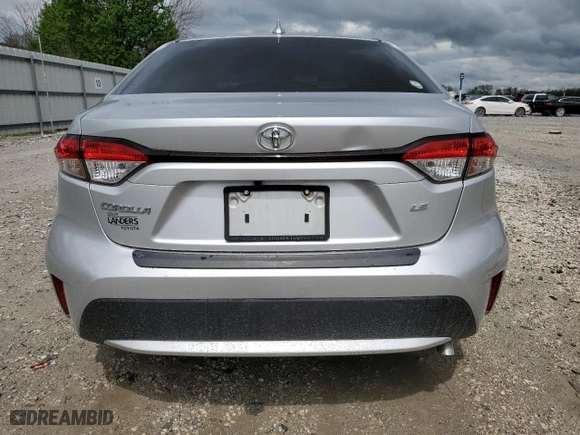2020 Toyota Corolla LE with VIN JTDEPRAE9LJ108499, listed as a Copart auction lot 51713065 with 60,720 mi miles and Salvage Title. Bid and sale history available at carsss.com. Image 6.