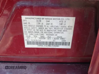 2008 Nissan Altima 3.5 SE with VIN 1N4BL21E48C259483, listed as a IAAI auction lot 41055730 with 165,751 mi miles. Bid and sale history available at carsss.com. Image 9.