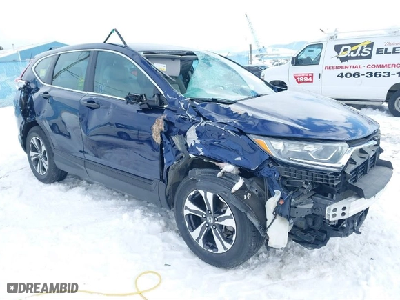 2019 Honda CR-V LX with VIN 5J6RW6H35KL000434, listed as a IAAI auction lot 41568196 with 28,163 mi miles. Bid and sale history available at carsss.com. Image 1.