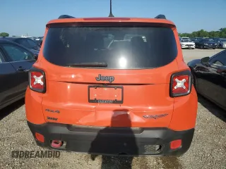 2016 Jeep Renegade Trailhawk with VIN ZACCJBCT5GPD16946, listed as a Copart auction lot 58856285 with Not provided miles and Salvage title. Bid and sale history available at DreamBid. Image 6.