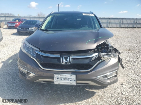 2016 Honda CR-V EX-L with VIN 2HKRM4H74GH689672, listed as a Copart auction lot 46644675 with 131,069 mi miles and Salvage Title. Bid and sale history available at carsss.com. Image 5.