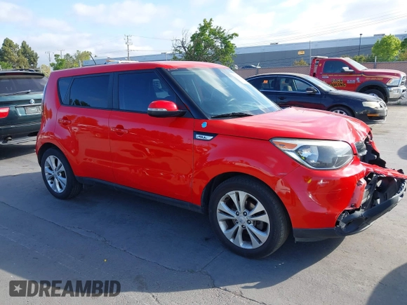 2014 Kia Soul + with VIN KNDJP3A51E7723236, listed as a IAAI auction lot 42180681 with 192,085 mi miles and . Bid and sale history available at DreamBid. Image 1.