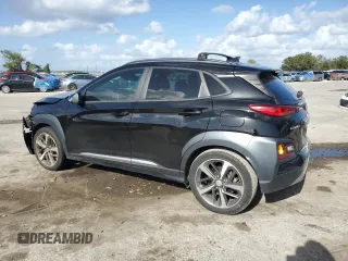 2021 Hyundai Kona Ultimate with VIN KM8K53A5XMU728876, listed as a Copart auction lot 78935024 with 36,198 mi miles and Salvage Title. Bid and sale history available at carsss.com. Image 2.