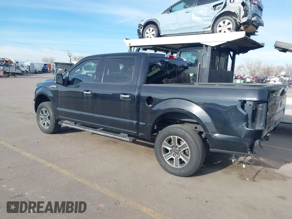 2019 Ford F-150 XL with VIN 1FTEW1E42KFA87194, listed as a IAAI auction lot 41266379 with 89,799 mi miles. Bid and sale history available at carsss.com. Image 3.
