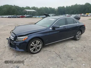 2021 Mercedes-Benz C 300 with VIN W1KWF8EBXMR653511, listed as a Copart auction lot 62763245 with 30,987 mi miles and Salvage title. Bid and sale history available at DreamBid. Image 1.