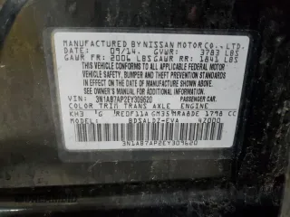 2014 Nissan Sentra SV z VIN 3N1AB7AP2EY309620, wystawiony jako Copart lot #57962065 z przebiegiem 159 247 mil mil oraz Szkoda całkowita • Salvage title. Historia ofert i sprzedaży dostępna na DreamBid. Obrazek 13.