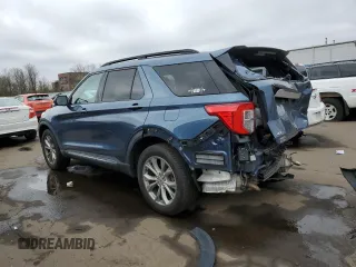 2020 Ford Explorer XLT with VIN 1FMSK8DH6LGA42861, listed as a Copart auction lot 53806025 with 61,283 mi miles and Salvage Title. Bid and sale history available at DreamBid. Image 2.