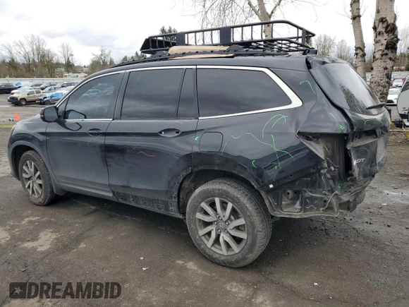 2019 Honda Pilot EX-L with VIN 5FNYF5H57KB020071, listed as a Copart auction lot 48979075 with 106,746 mi miles and Salvage Title. Bid and sale history available at DreamBid. Image 2.