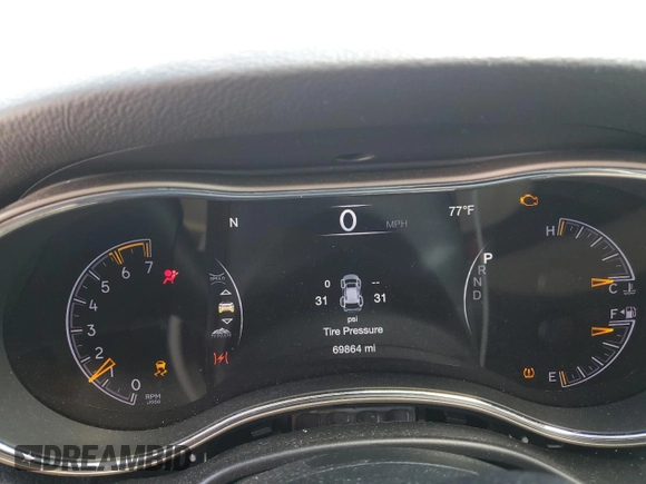 2016 Jeep Grand Cherokee Limited 75th Anniversary with VIN 1C4RJFBT8GC447215, listed as a Copart auction lot 53835115 with 69,864 mi miles and Salvage Title. Bid and sale history available at DreamBid. Image 9.