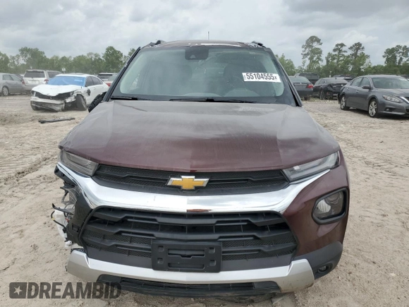 2023 Chevrolet TrailBlazer LT with VIN KL79MPS23PB078741, listed as a Copart auction lot 55104555 with 11,652 mi miles and Salvage Title. Bid and sale history available at DreamBid. Image 5.