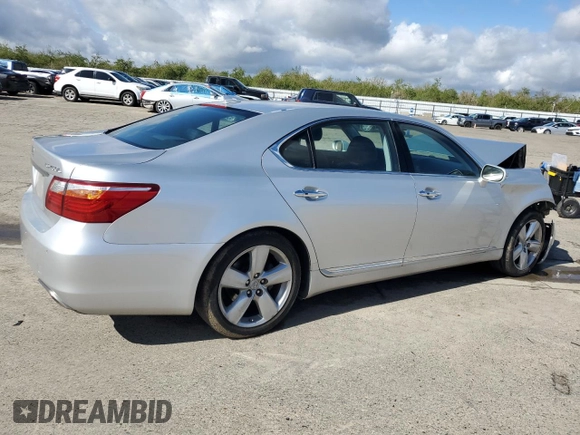 2012 Lexus LS 460 L with VIN JTHGL5EF2C5045169, listed as a Copart auction lot 48004885 with Not provided miles and Salvage title. Bid and sale history available at DreamBid. Image 3.