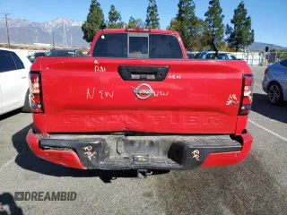 2022 Nissan Frontier SV with VIN 1N6ED1FJ0NN604848, listed as a Copart auction lot 42333815 with 158,373 mi miles and Salvage title. Bid and sale history available at DreamBid. Image 6.