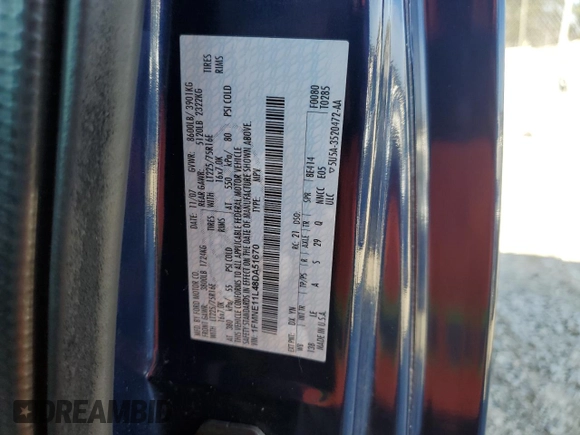 2008 Ford Econoline Passenger XL with VIN 1FMNE11L48DA51670, listed as a Copart auction lot 77653154 with 124,127 mi miles and Salvage title. Bid and sale history available at DreamBid. Image 13.