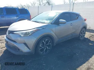 2018 Toyota C-HR XLE with VIN NMTKHMBX4JR035415, listed as a IAAI auction lot 41823751 with 75,566 mi miles. Bid and sale history available at carsss.com. Image 2.