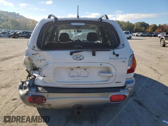 2004 Hyundai Santa Fe GLS with VIN KM8SC73DX4U836660, listed as a Copart auction lot 76409554 with 207,232 mi miles and Salvage Title. Bid and sale history available at carsss.com. Image 6.