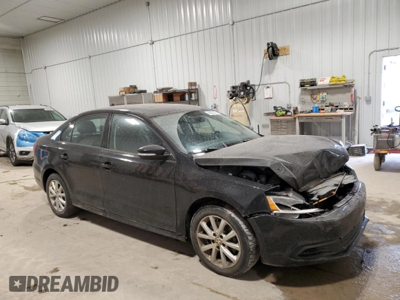 2012 Volkswagen Jetta Sedan SE w/Convenience & Sunroof with VIN 3VWDX7AJ1CM346022, listed as a Copart auction lot 49923975 with 138,692 mi miles and Salvage Title. Bid and sale history available at carsss.com. Image 4.