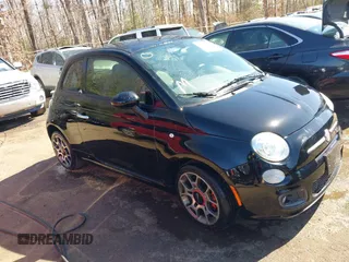 2014 FIAT 500 Sport with VIN 3C3CFFBRXET288618, listed as a IAAI auction lot 41803908 with 100,718 mi miles. Bid and sale history available at carsss.com. Image 1.