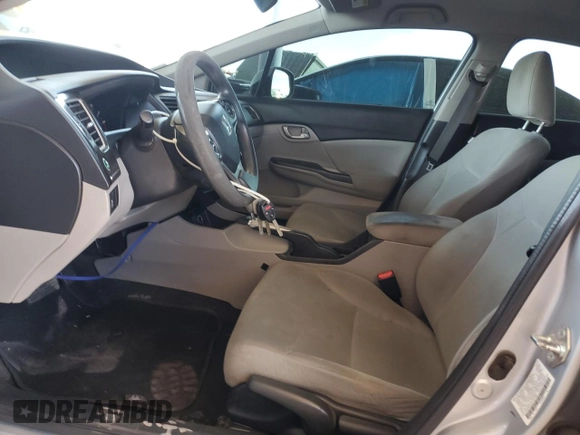 2013 Honda Civic LX with VIN 2HGFB2F53DH527388, listed as a Copart auction lot 46123985 with 146,591 mi miles and Salvage Title. Bid and sale history available at DreamBid. Image 7.