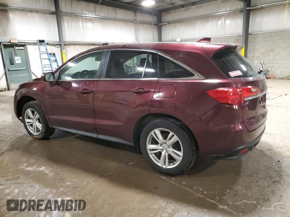 2015 Acura RDX Tech Pkg with VIN 5J8TB4H5XFL019498, listed as a Copart auction lot 46613575 with 0 mi miles and Salvage Title. Bid and sale history available at carsss.com. Image 2.