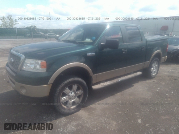 2008 Ford F-150 XLT with VIN 1FTPW14568FA83628, listed as a IAAI auction lot 30828685 with 120,920 mi miles and . Bid and sale history available at DreamBid. Image 2.