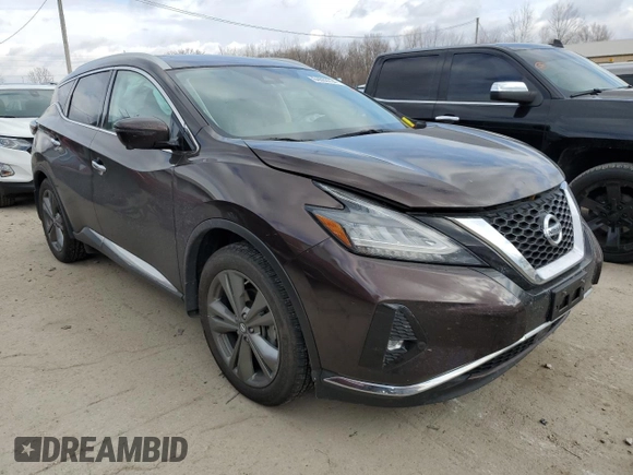 2019 Nissan Murano Platinum z VIN 5N1AZ2MS6KN130237, wystawiony jako Copart lot #84063734 z przebiegiem 56 030 mil mil oraz Szkoda całkowita • Salvage title. Historia ofert i sprzedaży dostępna na DreamBid. Obrazek 4.
