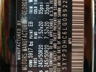 2020 Kia Telluride EX with VIN 5XYP3DHC6LG089227, listed as a Copart auction lot 63868955 with 97,011 mi miles and Salvage title. Bid and sale history available at DreamBid. Image 13.