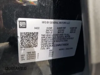 2022 Cadillac Escalade z VIN 1GYS3KKL1NR278826, wystawiony jako Copart lot #45399494 z przebiegiem 62 268 mil mil oraz Szkoda całkowita • Salvage title. Historia ofert i sprzedaży dostępna na DreamBid. Obrazek 13.